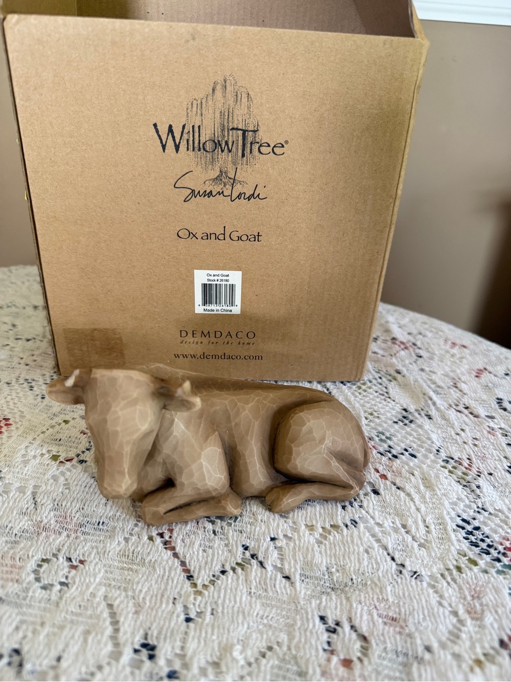 Willow Tree Ox and Goat Figurine